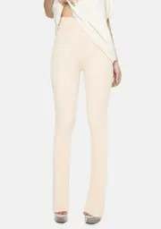 [Glamorous] Light Peach Ribbed Flare Pants
