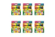 6x 12pc Crayola Silly Scents Smash Ups Mini Twistables Crayons Art Kids 3y+