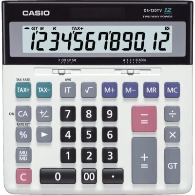 Casio DS-120TW Standard Calculator Type 12Digits Expedited Shipping From Japan