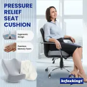 Chair Seat Cushion Coccyx Orthopedic Memory Foam Back Sitting Support Pillow
