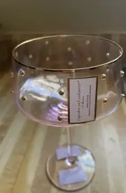 Cupcakes and Cashmere Pink Studded Wine Glasses (Set of 4)