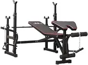 Commercial Bench Press with Squat Rack Tower Set - Weight Bench Press - Multi Function - Home Gym Equipment Fitness Exercise Incline Bench Press Sit Up