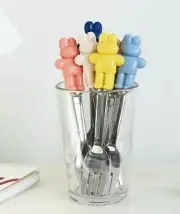 Cute Bunny Spoon Fork Case set Cutlery Cute Design Utensils