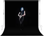 Selens 2x2M Photography Background Gold-Velvet Cloth Black Backdrop for Photographer Photo Studio Video Product Wedding Party Crafts Decoration