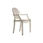 Set of 2 Philippe Starck Replica Louis Ghost Kitchen Dining Chair ArmChairs - Sm