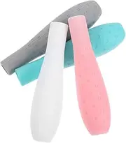Tofficu 4pcs Ergonomic Silicone Grip Holder for Enhanced Control and Comfort Non Slip Pencil Sleeve Compatible with Pencil for Writing and Drawing Tasks