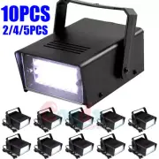White LED Mini DJ Strobe Light Flash Light Club Stage Lighting Party Disco Bulb