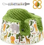 Seat Cover Compatible with Bumbo Seat,Breathable Baby Bumbo Seat Cover,Soft Bumbo Floor Seat Cover for Baby Girl Boy,Only Compatible with Bumbo Seat (Green)