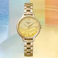 在飛比找ETMall東森購物網優惠-CASIO 卡西歐 SHEEN 海浪漸層女錶-金 (SHE-