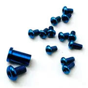 Anodized Blue Titanium Screw & Pivot Set For Benchmade 940 Osborne