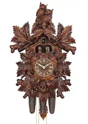 HerrZeit by Adolf Herr Cuckoo Clock - Owl family (handshin.. AH 428/1 8TMT NEW