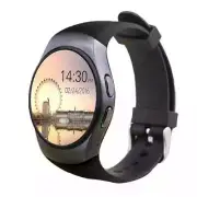 Expos Bluetooth Touch Screen Pedometer Heart Rate Monitor Smart Watch ( Black )