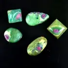 181.35 Ct Ruby in Zoisite 100%Natural oval pear Mixed Lot Cabochon Gemstone