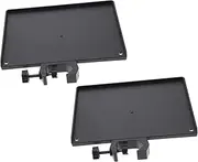 EXQUIMEUBLE 2pcs Microphone Stand Tray Holder Durable Abs Sound Card Rack for Live Broadcast Studio and Stage Use Easy Install Height