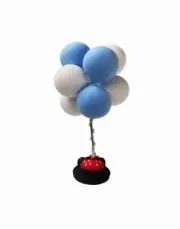 BLUE BALLOON MICKEY MOUSE Cake Topper Figurine Cake Decorating Princess Belle