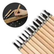 12pcs/Set Wood Carving Knife Tool Chisels Woodworking Craft Cutting Set DIY Kit