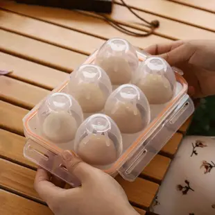戶外露營烤肉必備 雞蛋保護盒 防震防碎裂6只裝 (8.3折)