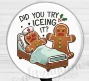 Funny Christmas Retractable ID Badge Holder, Nurse Holiday Badge Reel -GG6648C