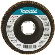 Makita X-LOCK 4-1/2 In. x 7/8 In. 80-Grit Type 29 Zirconia Angle Grinder Flap