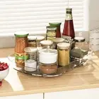 Fridge Lazy Susan Turntable 360°Rotating Rectangular Lazy Susan Organizer guvPB
