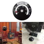 Stove Pipe Magnetic Thermometer Wood Log Burning Fire Flue Heater Temp Gauge