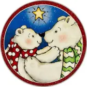 Fit Ginger Snap Polar Bear Glass 18mm snap