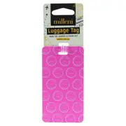 Milleni Travel Stamps Luggage Tag Address Name Label - Pink