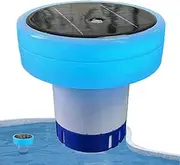 Solar Pool Lights - Swimming Pool Dispenser, Solar Pool Clarifier | Light Up Chlorine Holder Chlorine Tablets Floater, Purifier Anti Sinking Solar Chlorine Floater for Swimming Pool