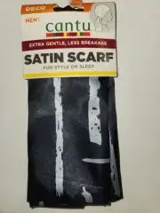 Cantu Extra Gentle Less Breakage Satin Scarf for Style or Sleep - Deco