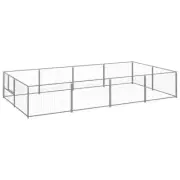 Steel Garden Kennel 8m² Outdoor Yard Large Dog Cage Puppy Run Exercise Training