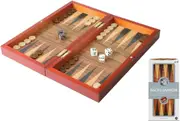 Traditional Game Folding Wood Backgammon Set