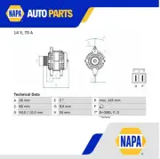 Alternator fits MAZDA MX5 Mk2 1.8 98 to 00 Bosch BP4W18300 BP4W18300C B34P18300