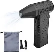 Electric Air er 130000RPM Compressed Air er with Magnetic Suction Nozzle Adjustable Turbo Fan Built-in 2x4000mAh Rechargeable Battery Cordl Portable Handheld Jet Dry Blower for