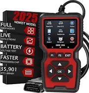 OBD2 Scanner Diagnostic Tool, Check Engine Code Reader OBD2 Scanner with Reset, Mode 6, Mode 8 & I/M Readiness, Auto Check Engine Light Car Diagnostic Scan Tool for All OBDII Car Since 1996