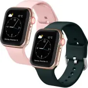 For Apple Watch 7 6 5 4 3 40mm 38mm 44mm 42mm 41mm 45mm Women Men Silicone Strap