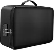 WOFASHPURET 1pc Fireproof File Bag with Lock Portable Document Storage Pouch for Passports Certificates Cash More Capacity for Home Office Use