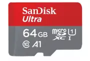SanDisk Ultra 64GB MicroSD SDXC 120MB/s Class 10 Memory Card U3 V30 UHD 4K A1 AU