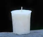 8pk 160hr Natural WHITE CITRONELLA Votives Candles Refills BRIGHT CITRUS SCENT