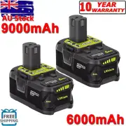 18V 9.0Ah Lithium New Battery For RYOBI P108 ONE+ PLUS P104 P107/ Charger