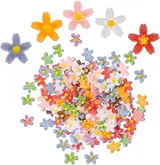 Ipetboom 1set Nail Art Charms Flatback Resin Flower Decorations for DIY Crafting for Manicure Phone Case Accessories and Creative Nail Designs 100pcs