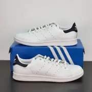 Adidas Stan Smith Men's Size 12 Athletic Shoes White Blue Casual Sneakers