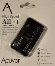 High Speed All-in-1 Memory Card Reader/Writer By Acuvar Free Shipping