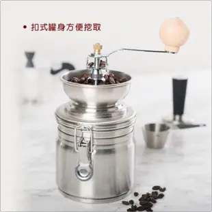 【CreativeTops】Cafetiere手搖咖啡磨豆機 銀(咖啡研磨機 手動磨粉機)