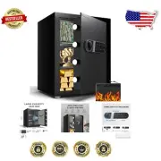 Fireproof & Waterproof Digital Safe with Dual Alarm System - 2.0 Cu Ft Capacity