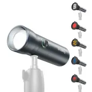RGB LED Photography Flashlight, 7500mAh Aluminum Alloy Patterned Ambient Ligh...