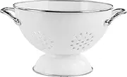 Reston Lloyd Calypso Basics by Powder Coated Enameled Colander, 1.5 Quart, White