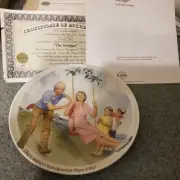Knowles THE SWINGER Collector Plate - Csatari Grandparent Series 1983 NIB W/COA