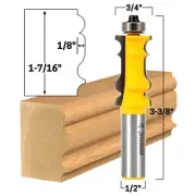 1-7/16" Picture Frame Molding Router Bit - 1/2" Shank - Yonico 16118