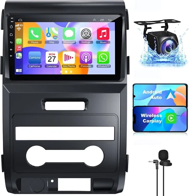 4+64 Android 13 for Ford F150 2009-2014 Car Stereo, 9 Inch IPS Touch Screen Car