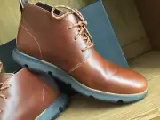 Cole Haan 4 ZeroGrand Chukka Boot Waterproof Men Tan Size 12 EU 45 C34854